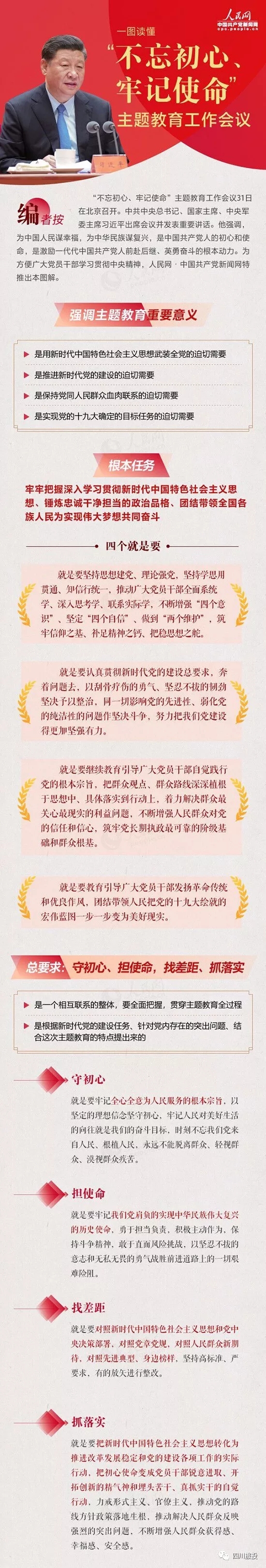 不忘初心、牢记使命| 一图读懂“不忘初心、牢记使命”主题教育工作会议